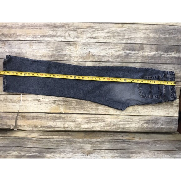 St Johns Bay Womens Jeans Straight Leg Flare Blue 8 Average Stretch Medium Wash - Picture 7 of 11